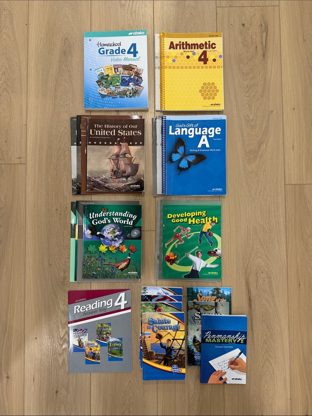 Abeka Grade 4 Homeschool Curriculum - English, Math, History, Science/Health